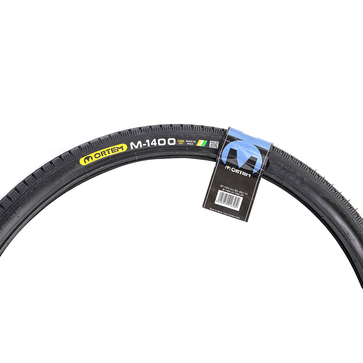 Anvelopa bicicleta 26x1.75", ETRTO 47-559, model M-1400, protectie perforare 1mm, negru, profil Street
