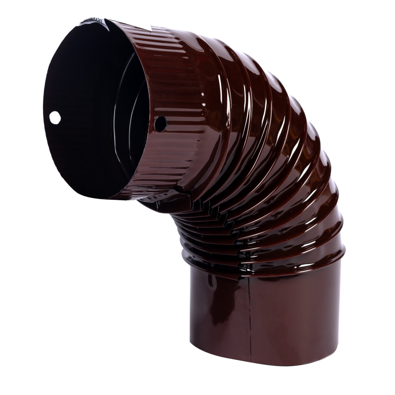 Cot pentru soba pe lemne, 90?, 120mm, Maro