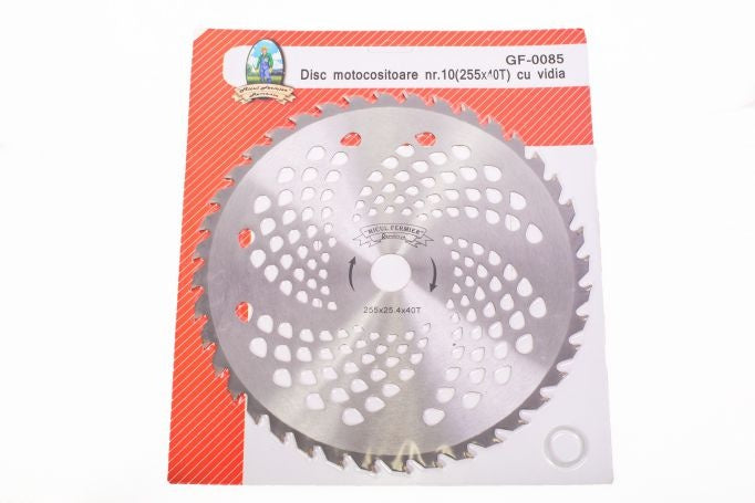 Disc motocositoare nr. 10/255 cu vidia MF