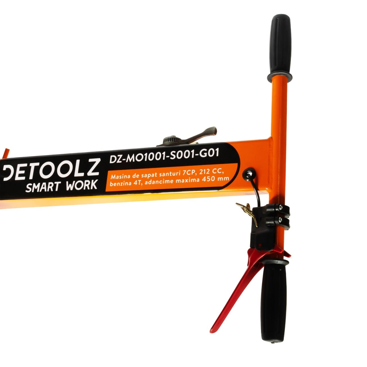Masina de sapat santuri, Detoolz, 7 CP, 212 CC, benzina 4T, adancime maxima 450 mm