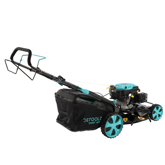 Masina de tuns gazon Detoolz, 5CP, 196CC, latime de taiere 53cm, colector 70L, propulsie automata