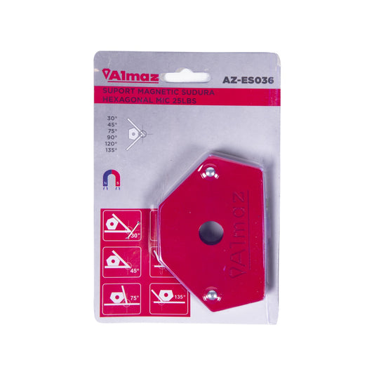 Suport sudura Almaz, magnetic, forma "hexagon", capacitate de ridicare 11.3 Kg