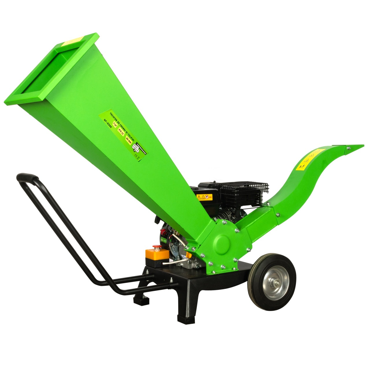Tocator pentru crengi si vita de vie Micul Fermier, Ø60mm, motor benzina 7CP pentru rumegus