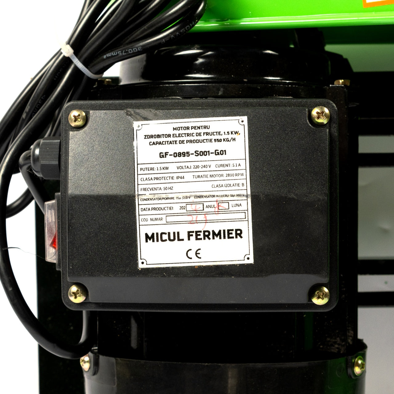 Zdrobitor electric de fructe 2800 RPM, Micul Fermier