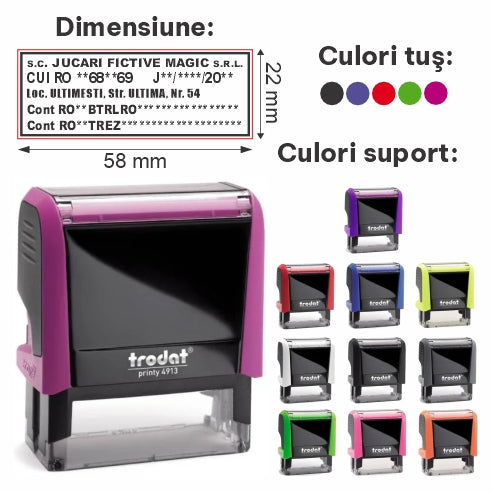 Stampilă - TRODAT PRINTY 4913