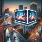 Reclama luminoasa interior/exterior, 4 x 1 m