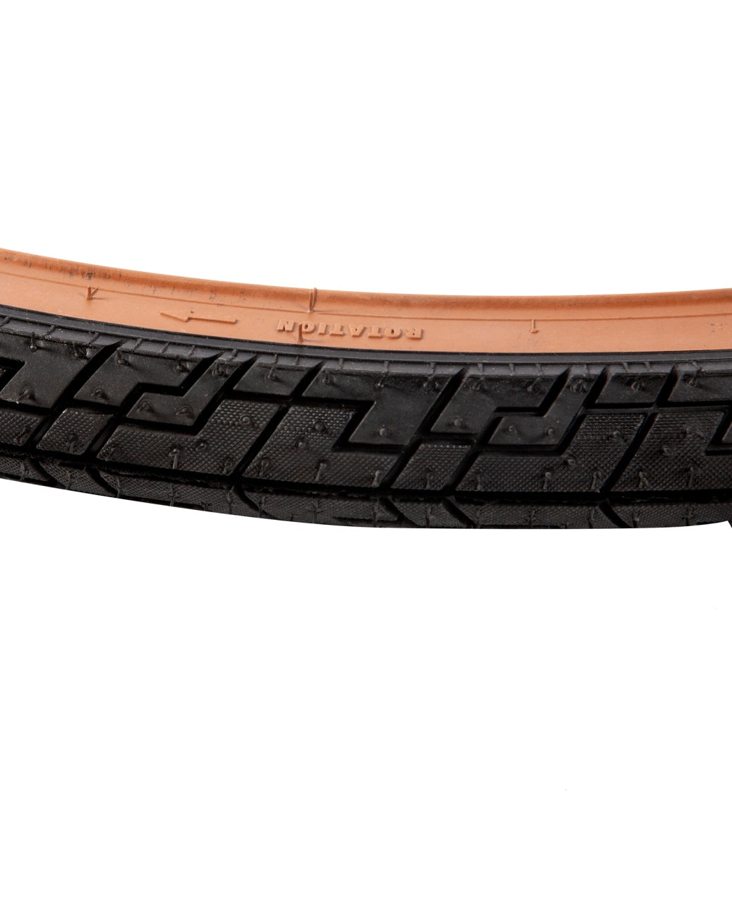 Anvelopa bicicleta 28x1-5/8x1-3/8", ETRTO 37-622, model FIZER, negru/maro, profil Street