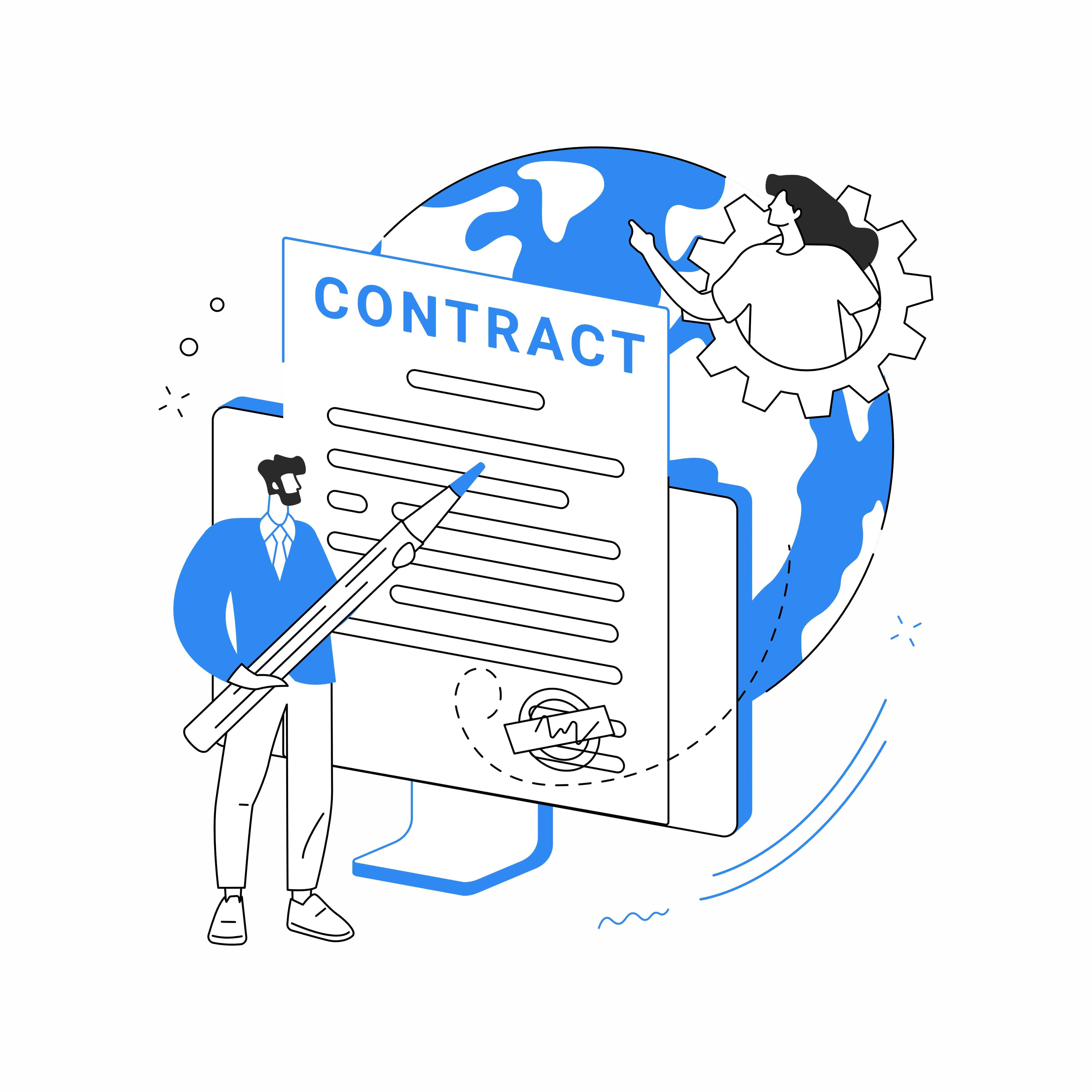 Contract de service - 12 LUNI