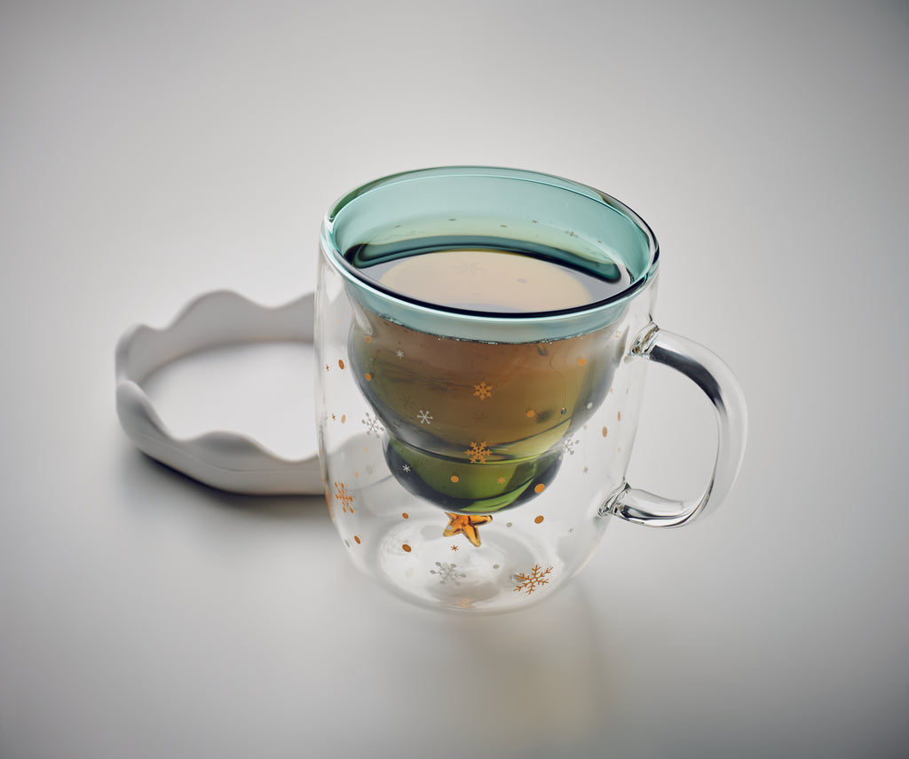 Cană borosilicat perete dublu