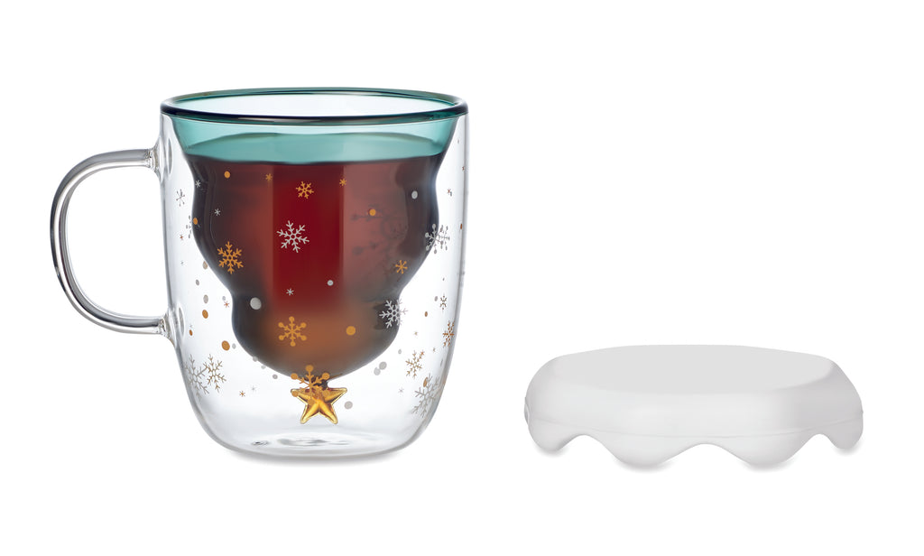 Cană borosilicat perete dublu