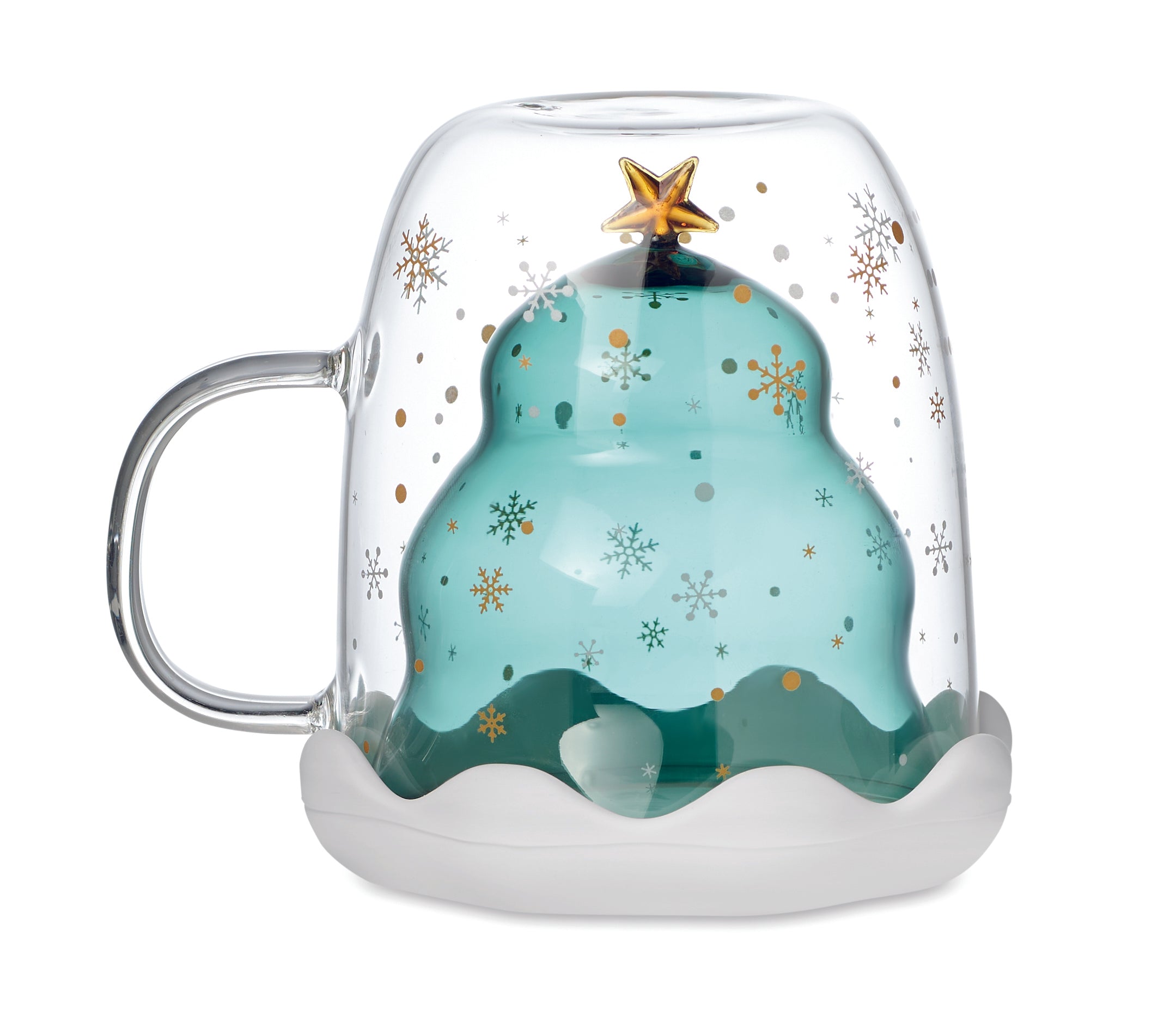 Cană borosilicat perete dublu