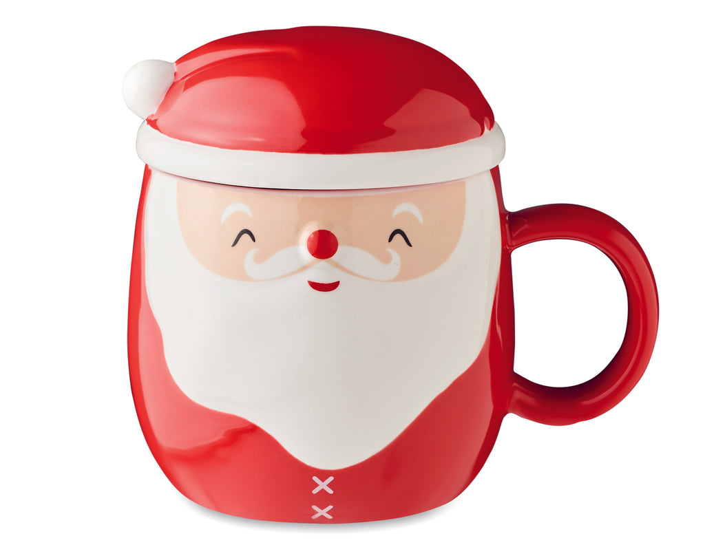 Cană ceramică cu capac 370 ml