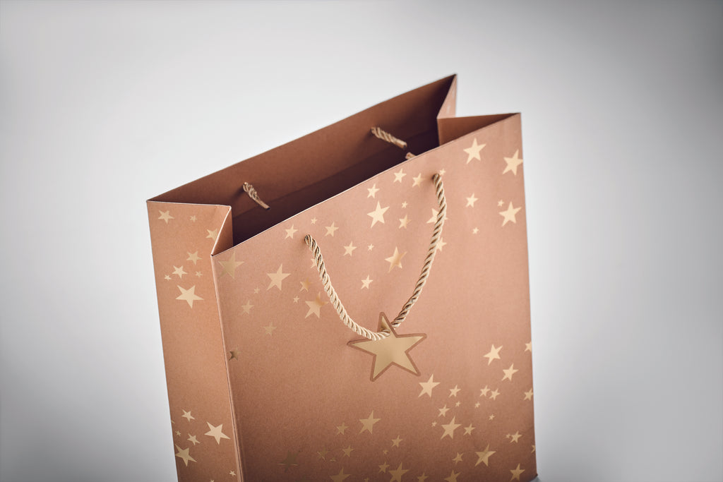 Pungă hârtie cu model festiv