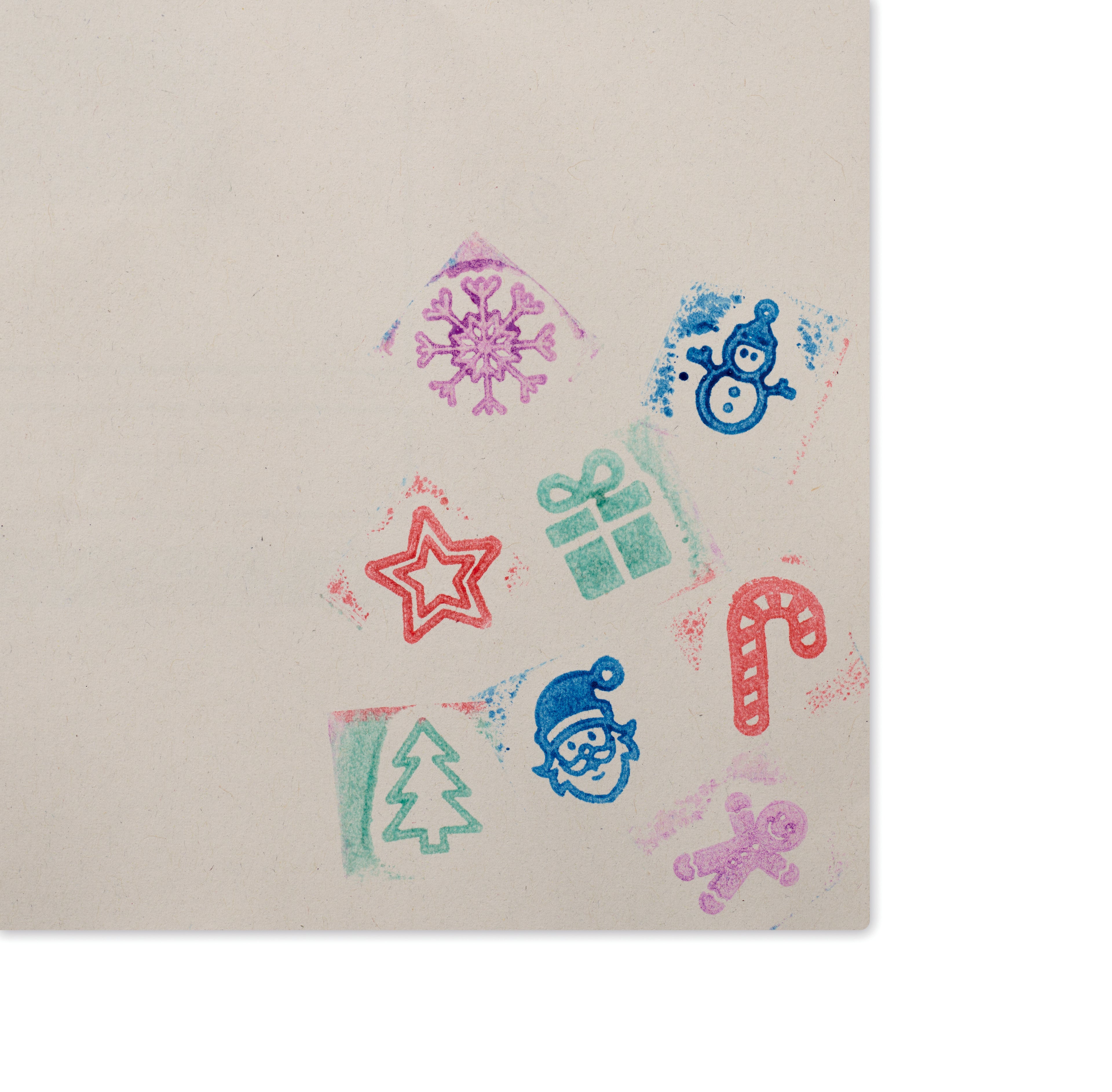 Set de 8 ștampile de Crăciun