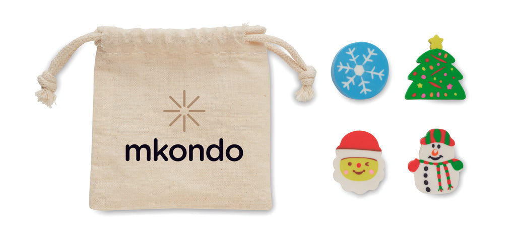 Set de 4 radiere de Crăciun