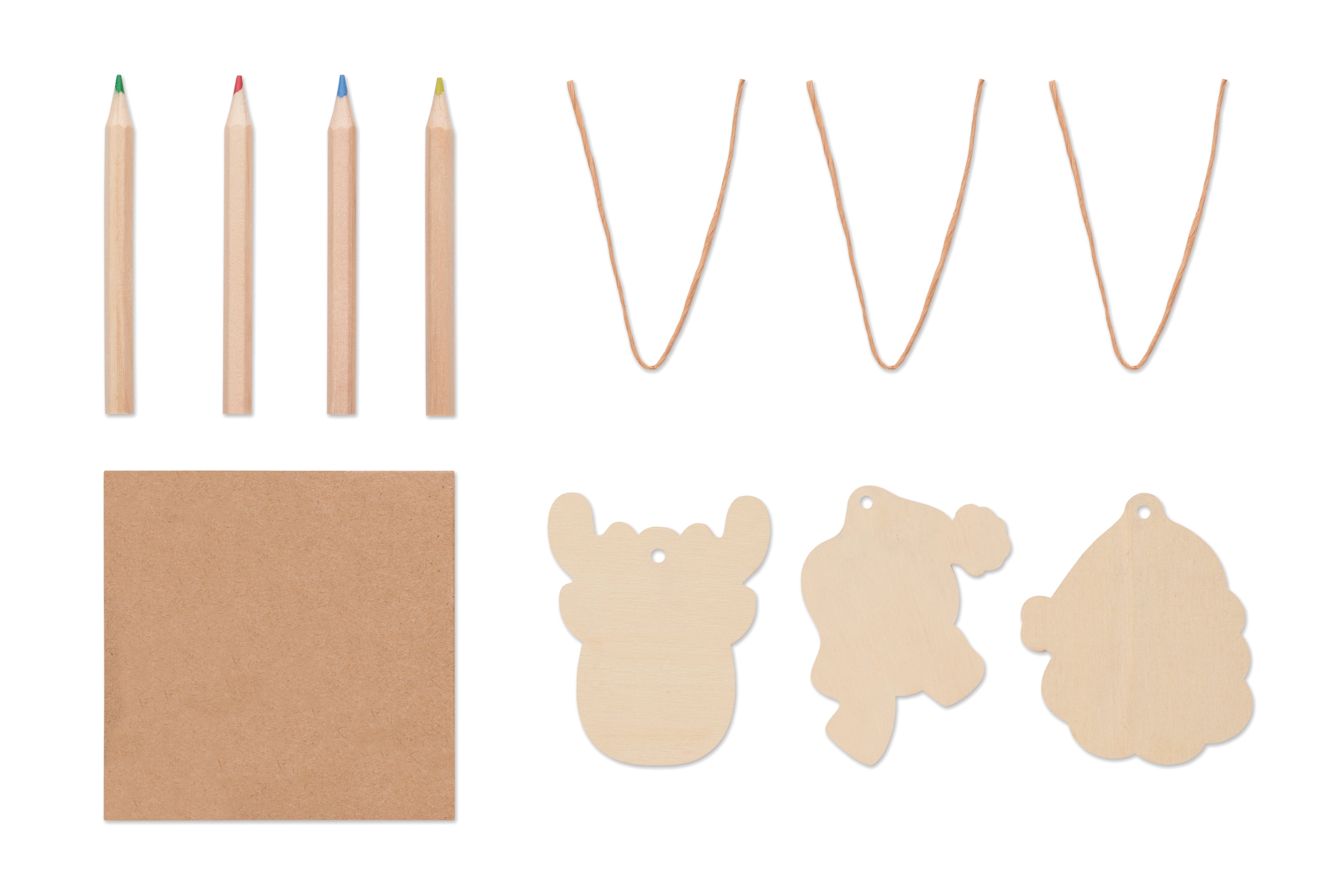 Set de ornamente din lemn pentr