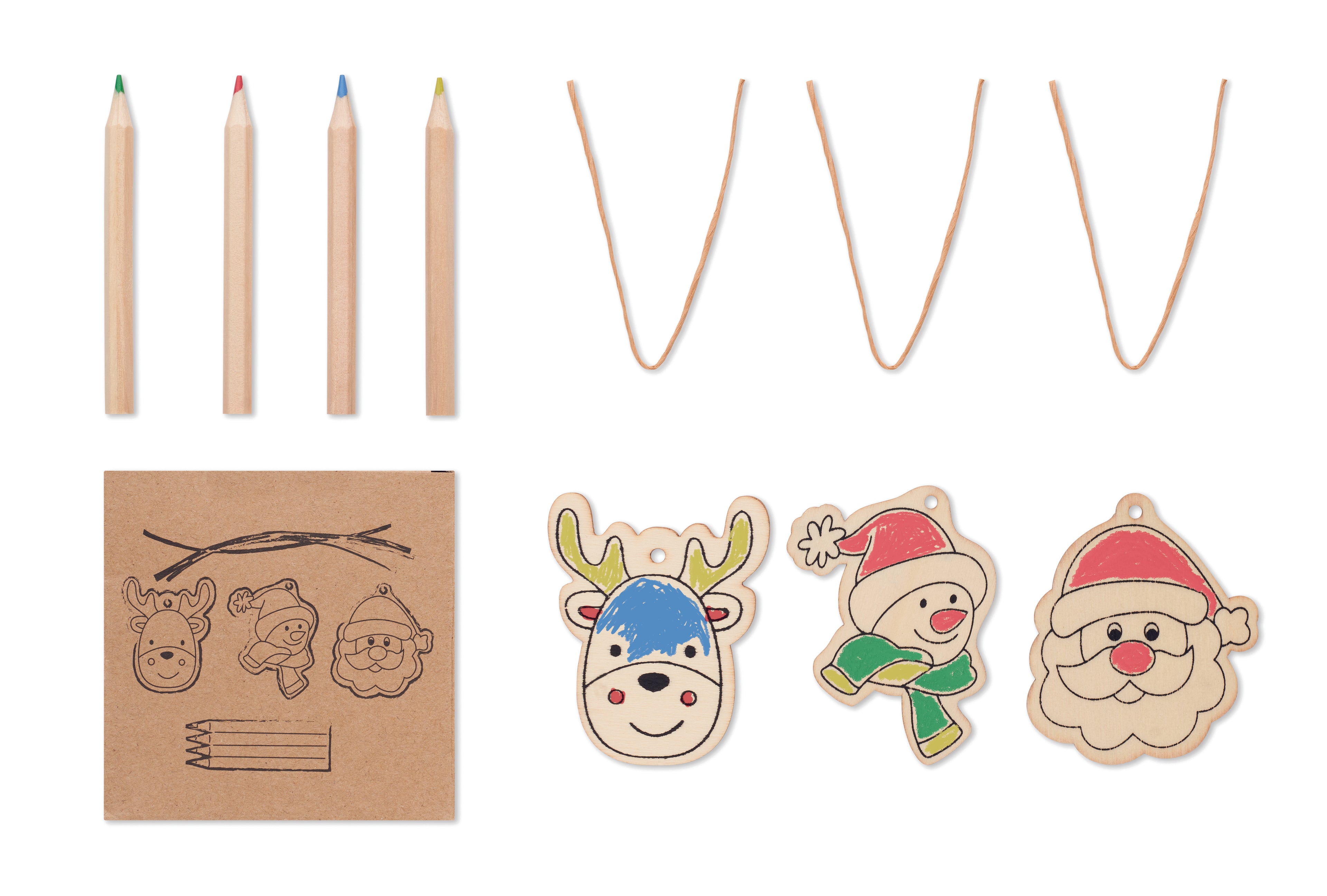 Set de ornamente din lemn pentr