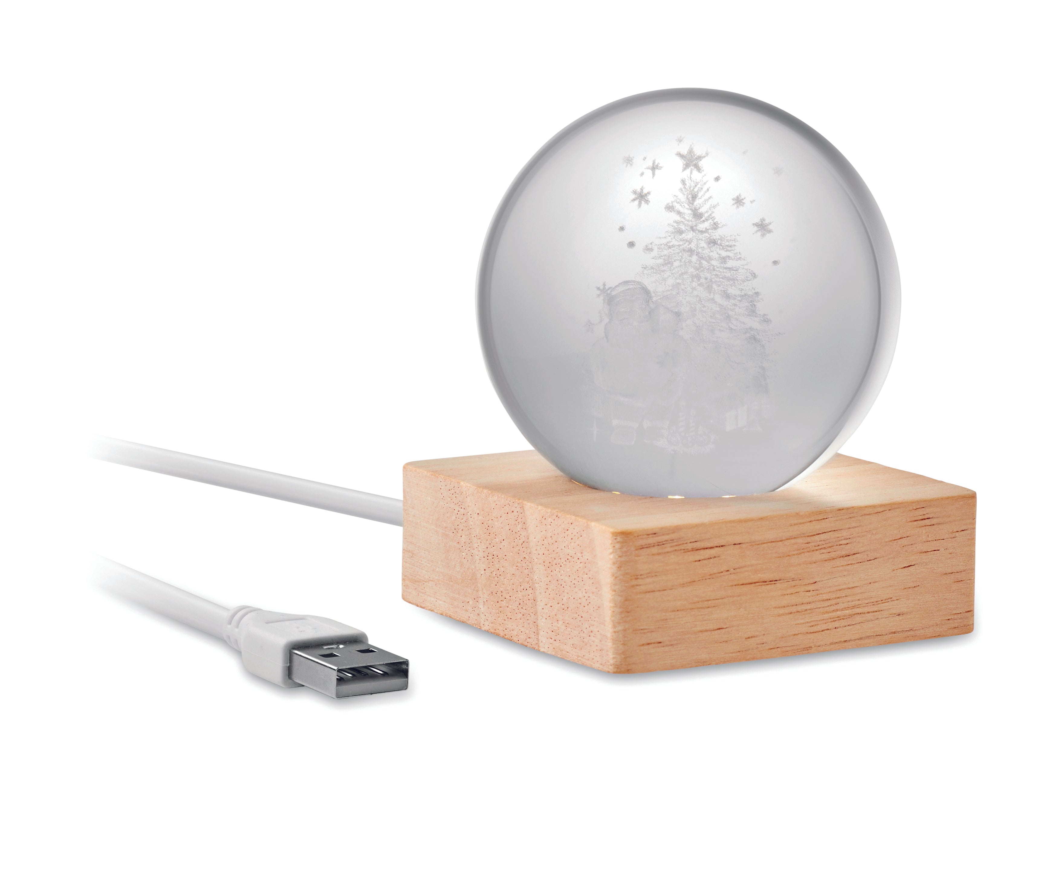 Glob Sticlă Craciun LED