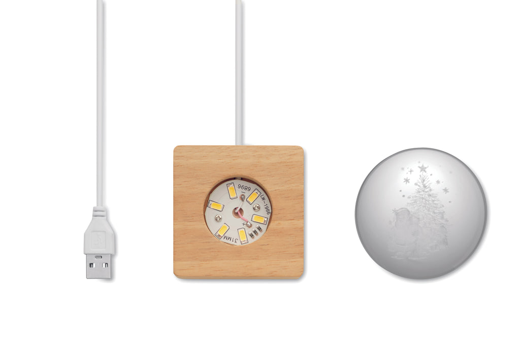 Glob Sticlă Craciun LED