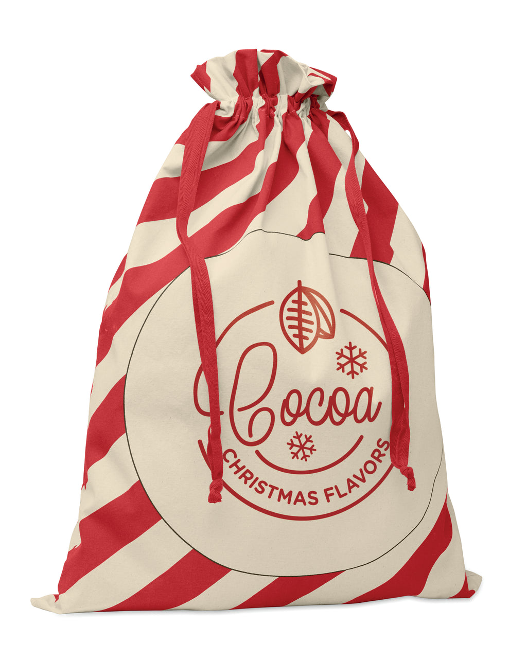 Săculeț bumbac Santa