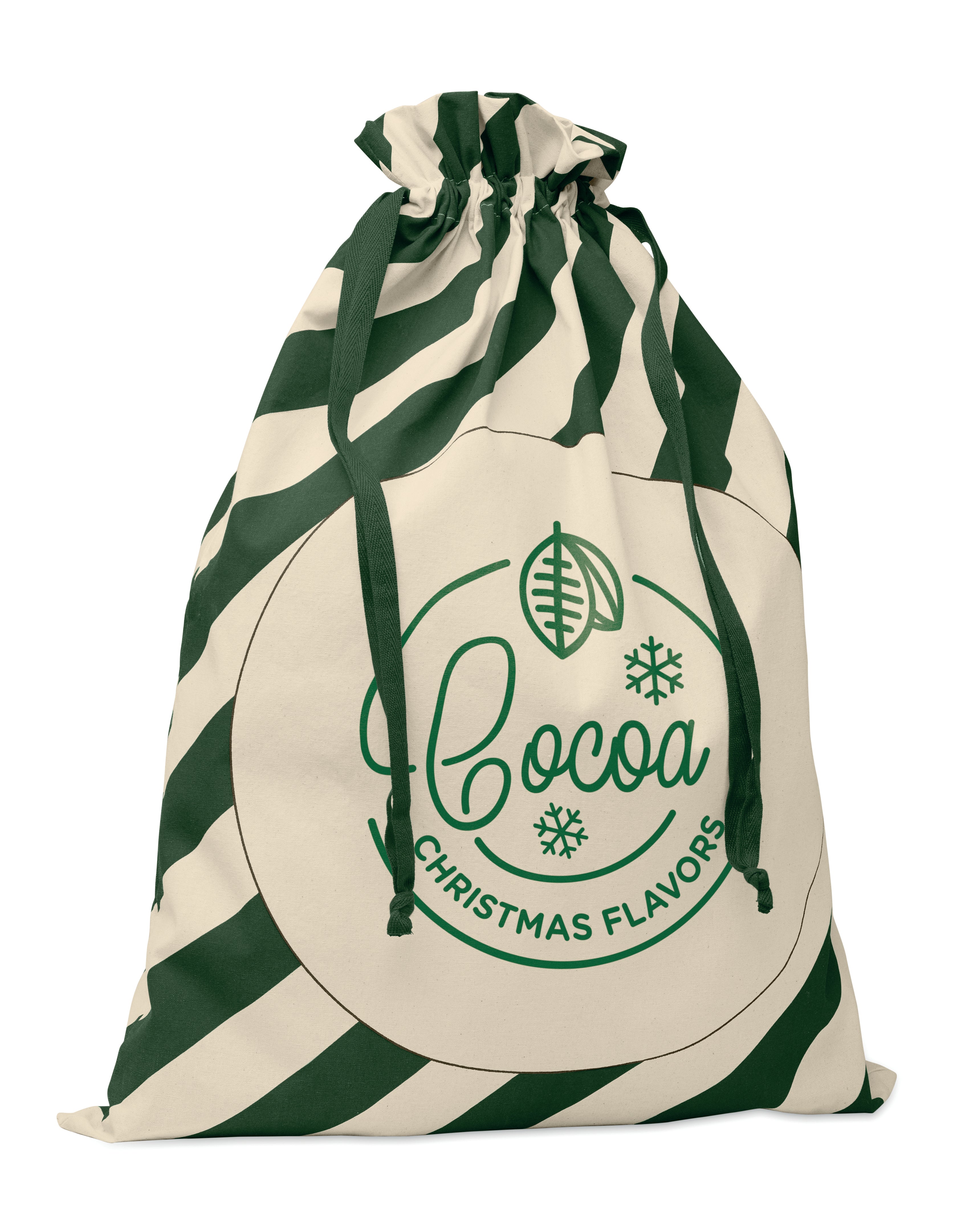 Săculeț bumbac Santa