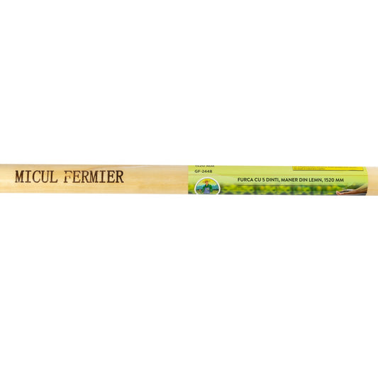 Furca cu 5 dinti, maner lemn, 1520mm