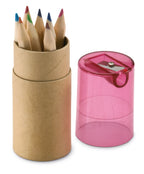 12 creioane colorate în tub