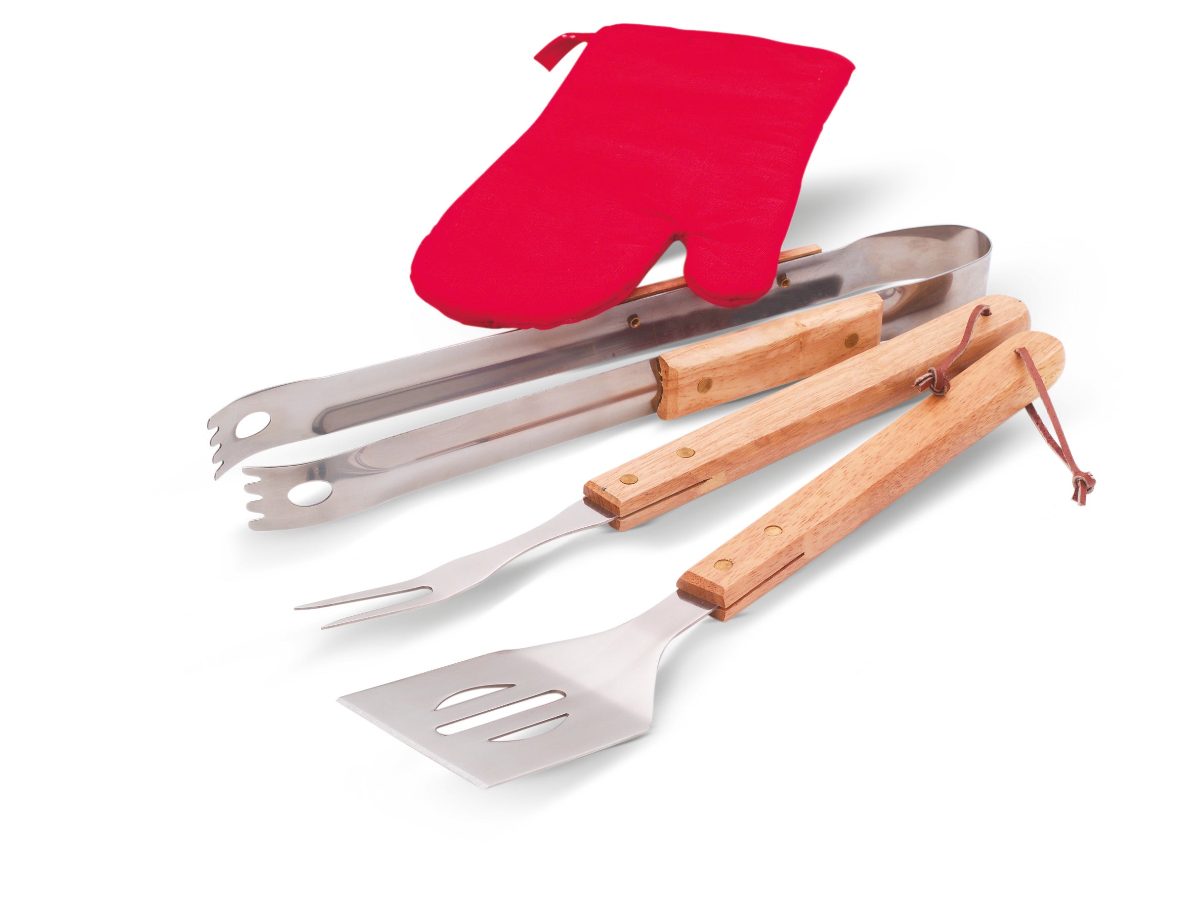 Şorţ, ustensile şi mănuşă BBQ