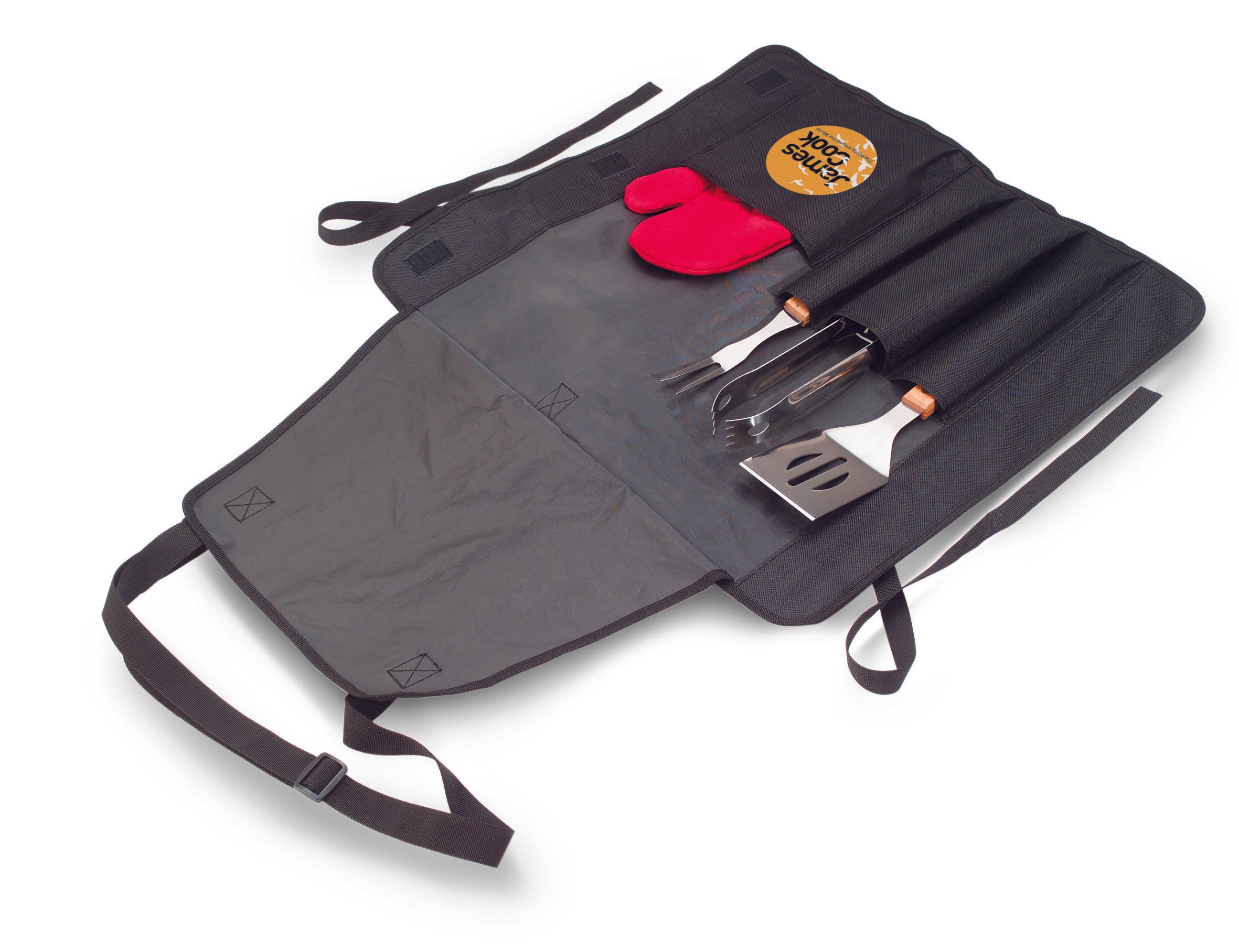 Şorţ, ustensile şi mănuşă BBQ