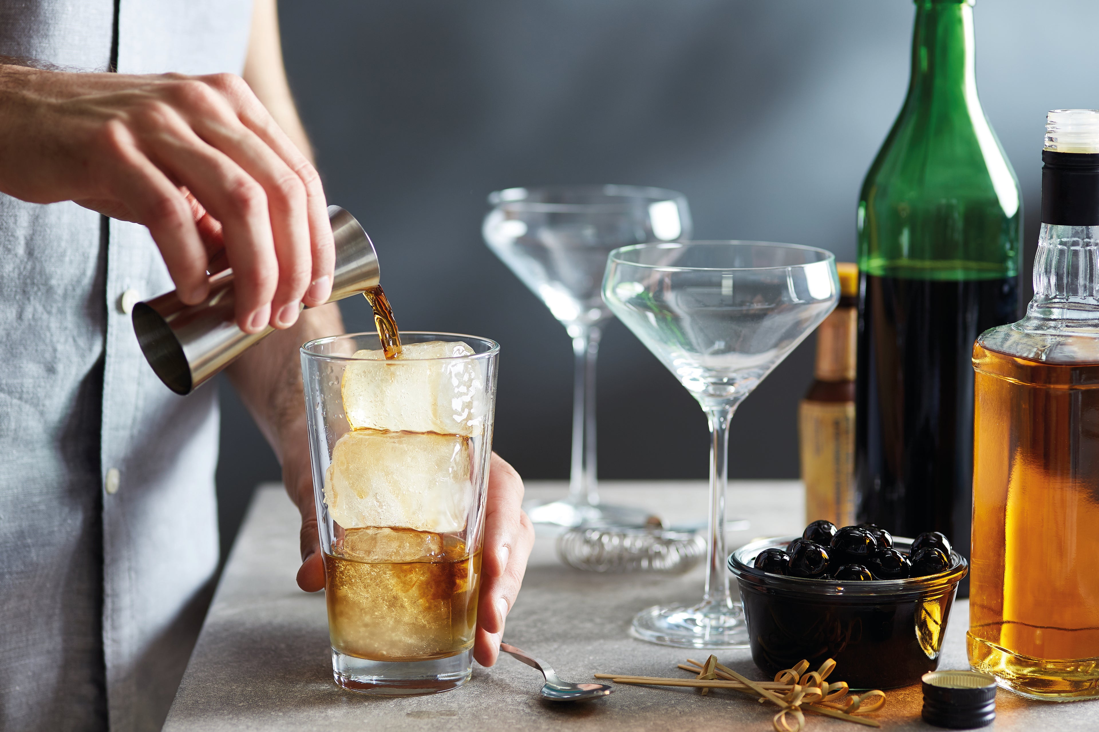 Măsură cocktail din oțel inoxid