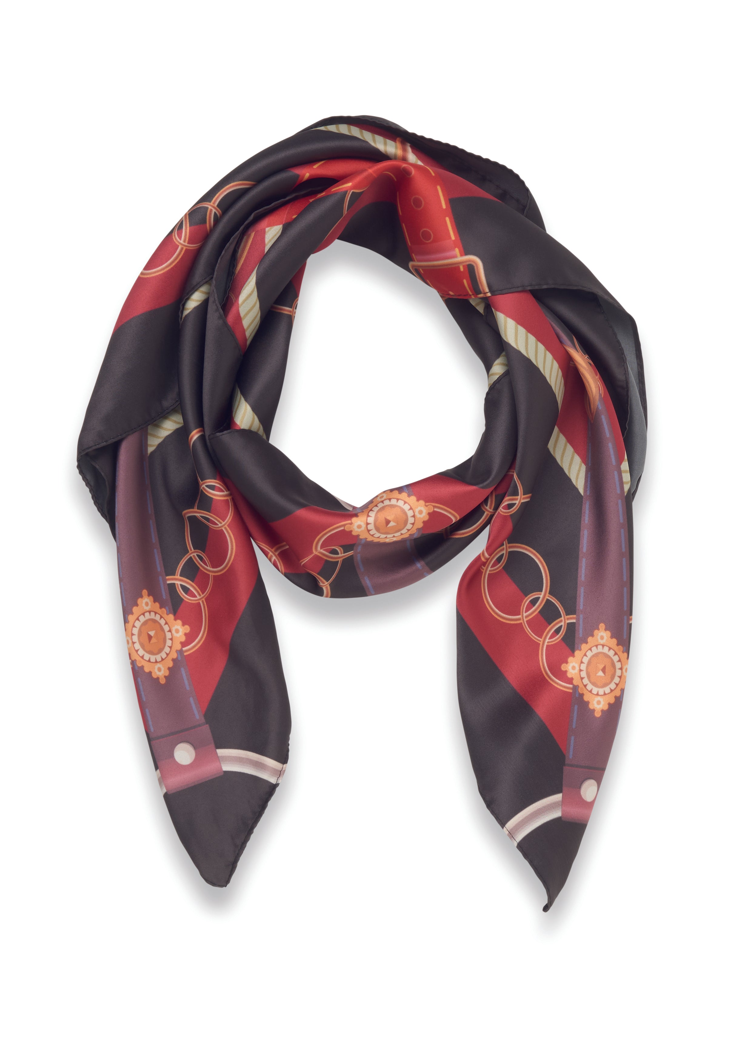 Șal din poliester satinat recic