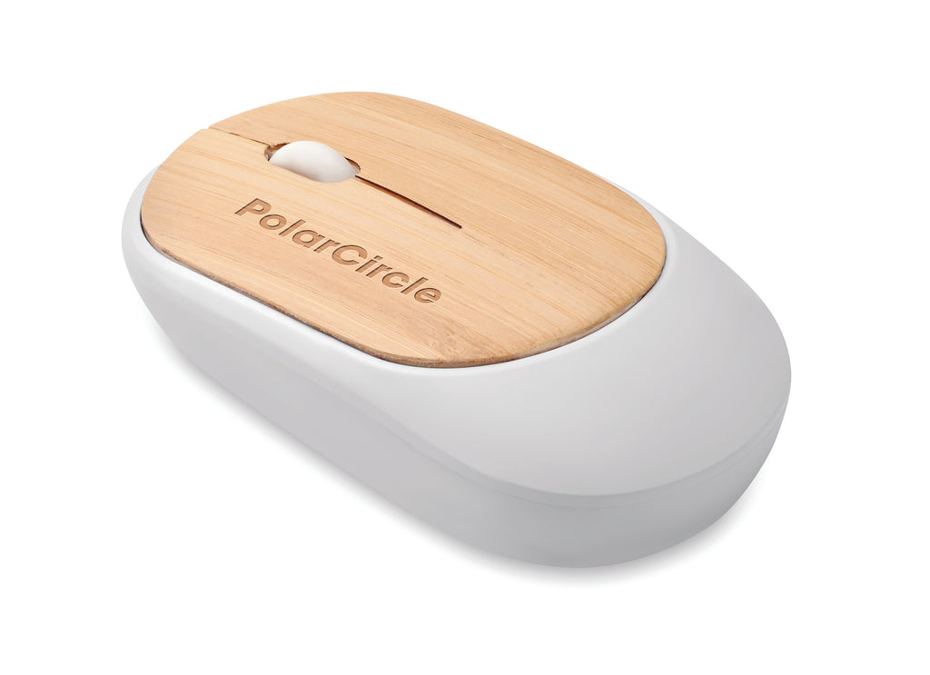 Mouse fără fir din bambus