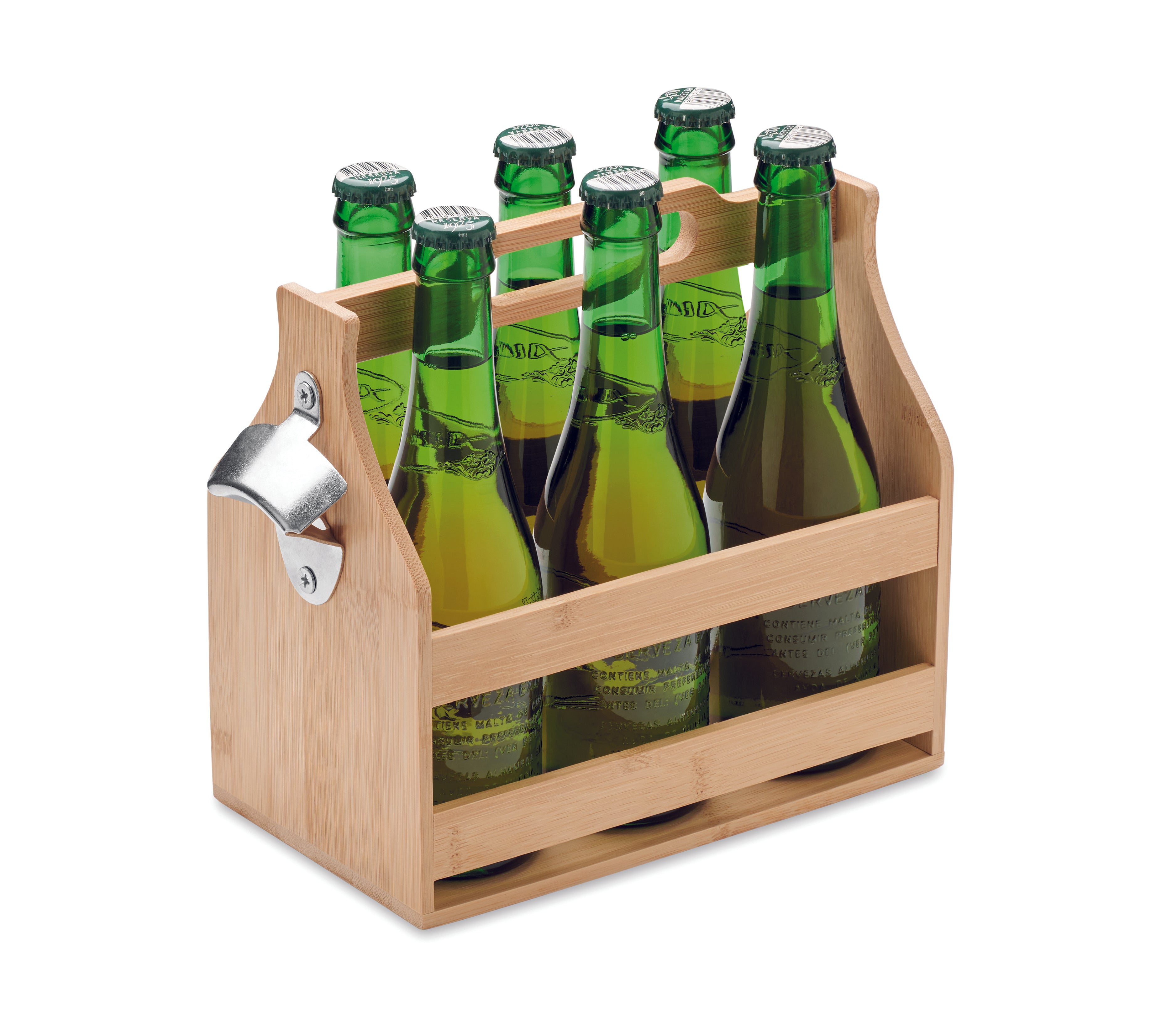 Lădiță pentru 6 beri din bambus