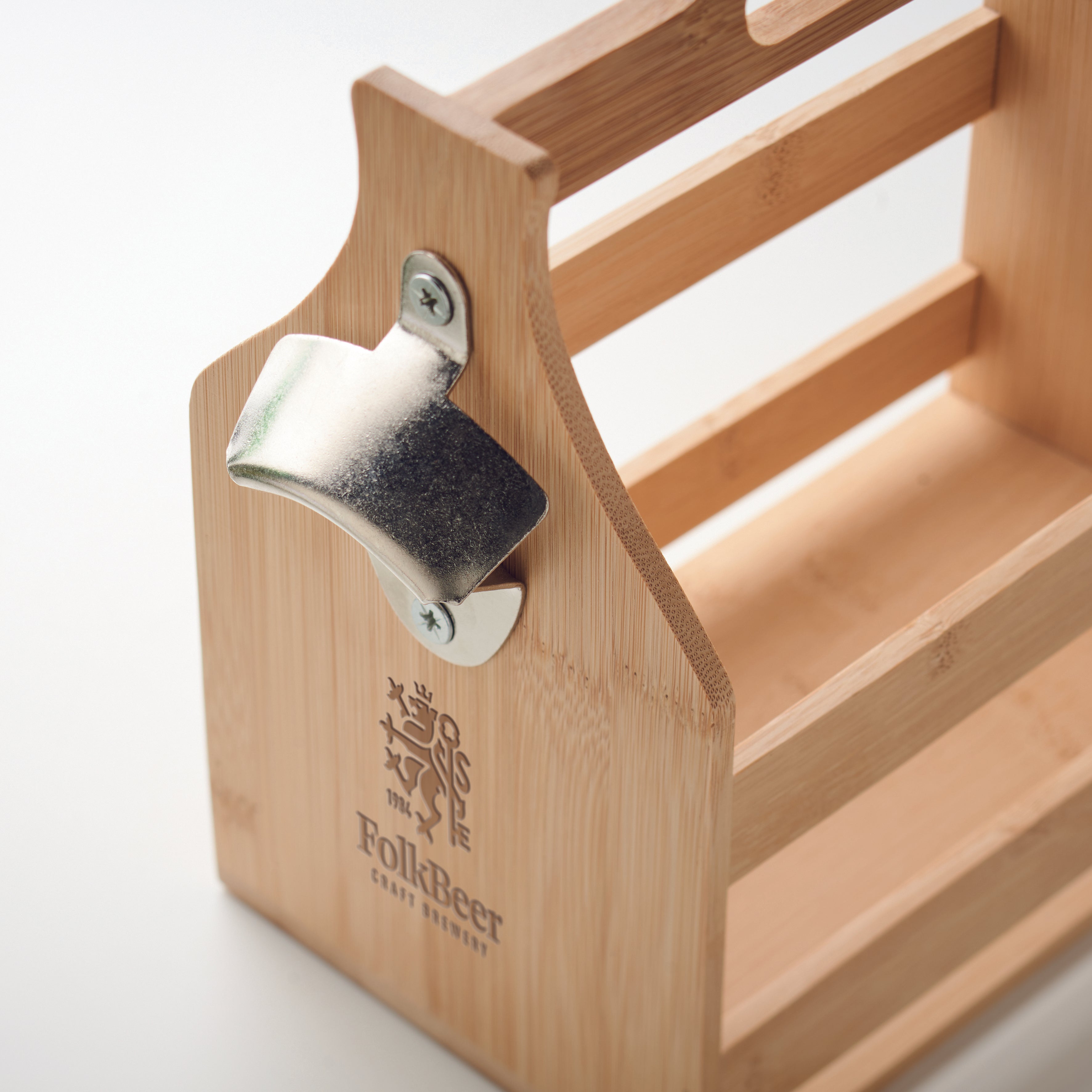 Lădiță pentru 6 beri din bambus