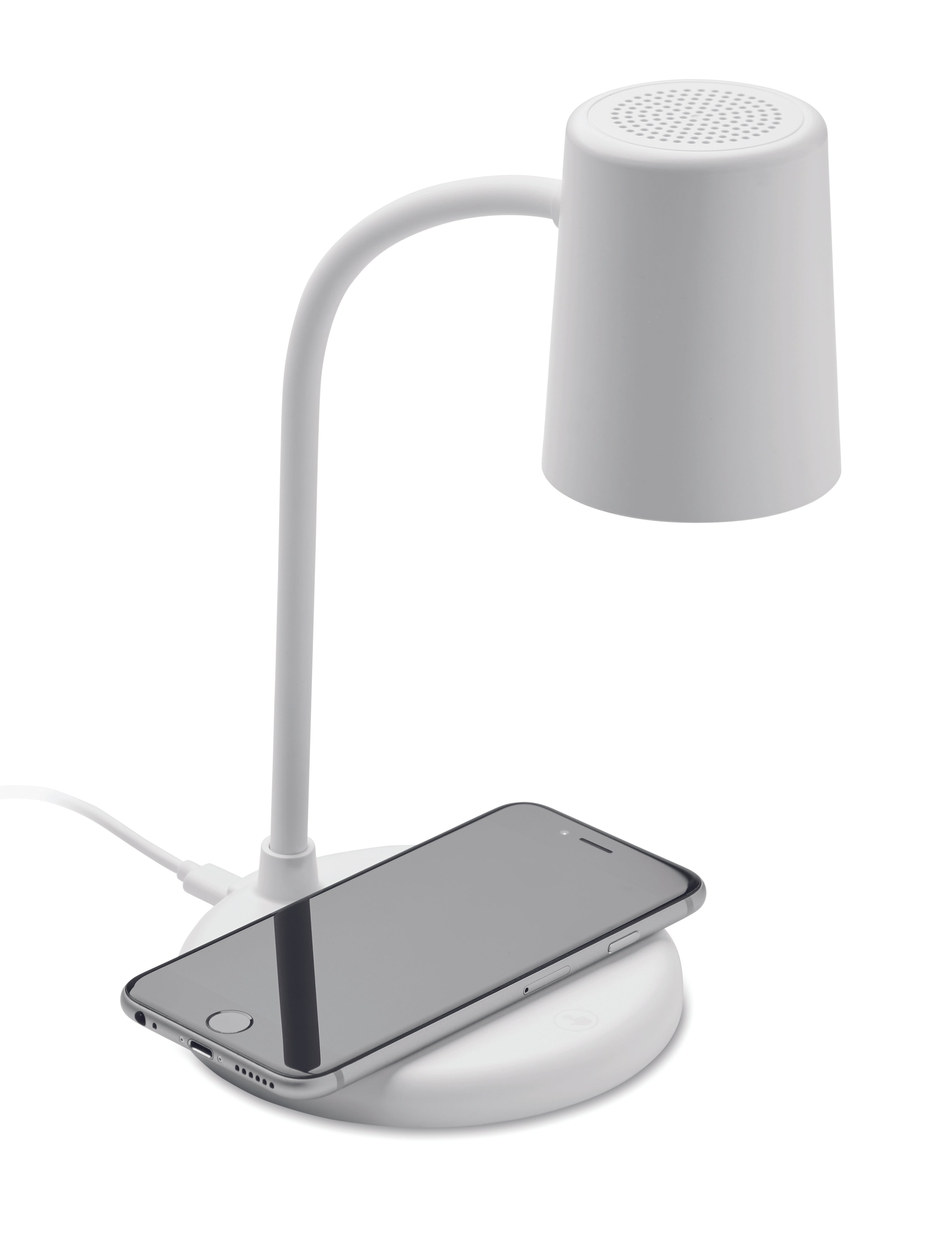 Încărcător wireless + boxă lampă