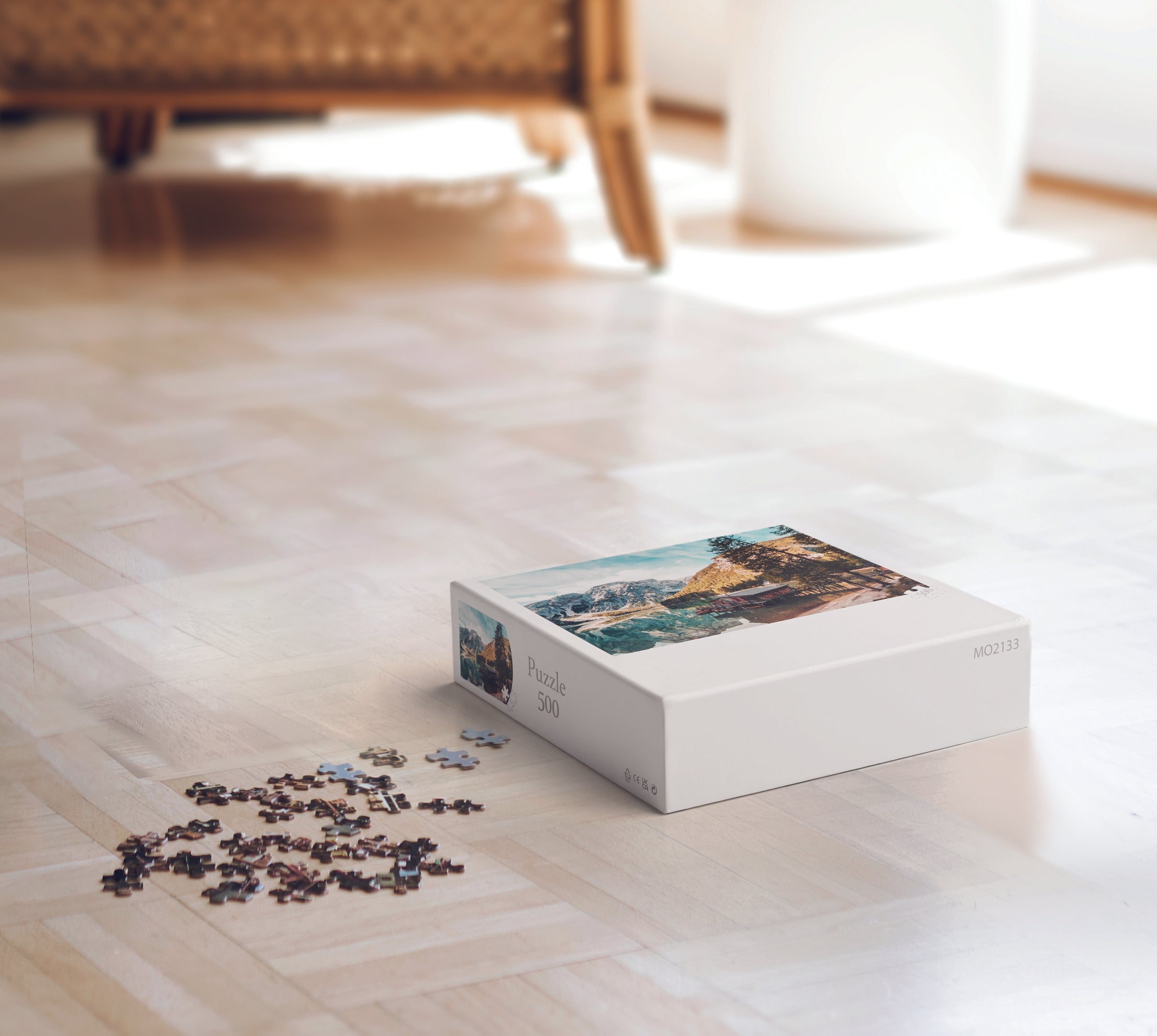 Puzzle de 500 de piese în cutie