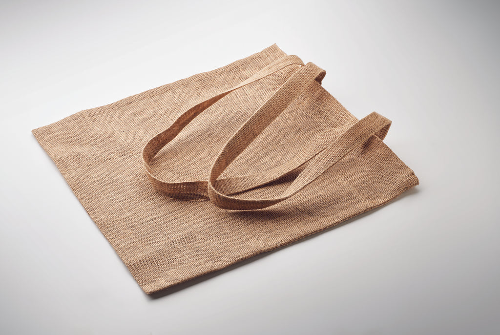 Sacoșă iută cu mânere lungi