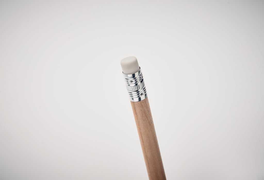 Creion natural cu gumă de șters