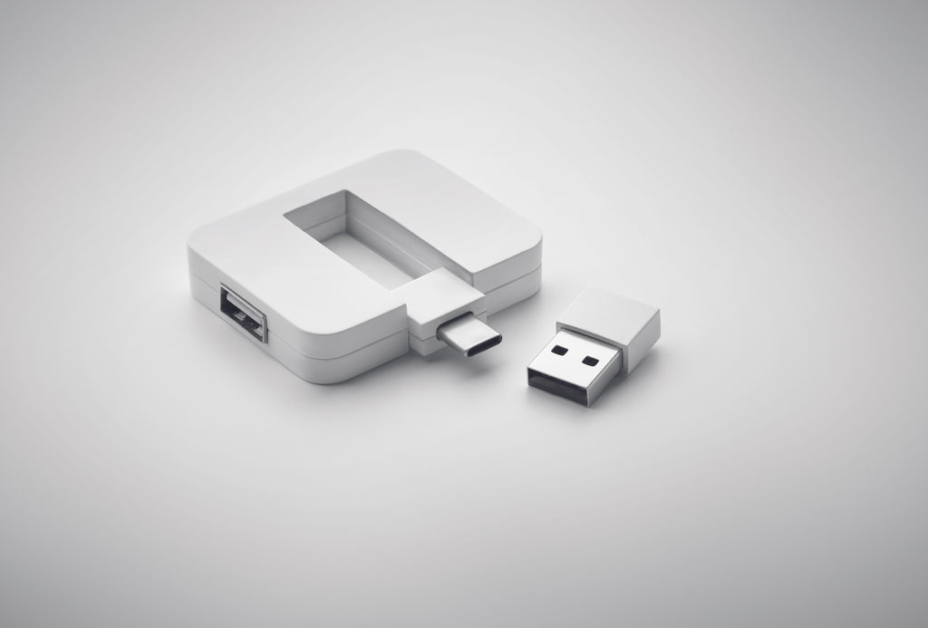 Hub USB 4 porturi + cablu 20 cm