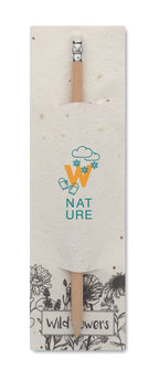 Creion natural în etui cu semințe