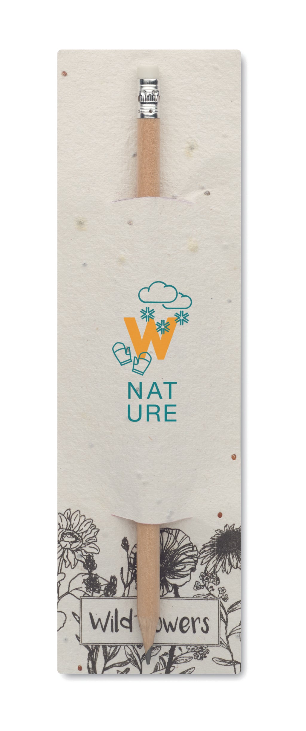 Creion natural în etui cu semințe