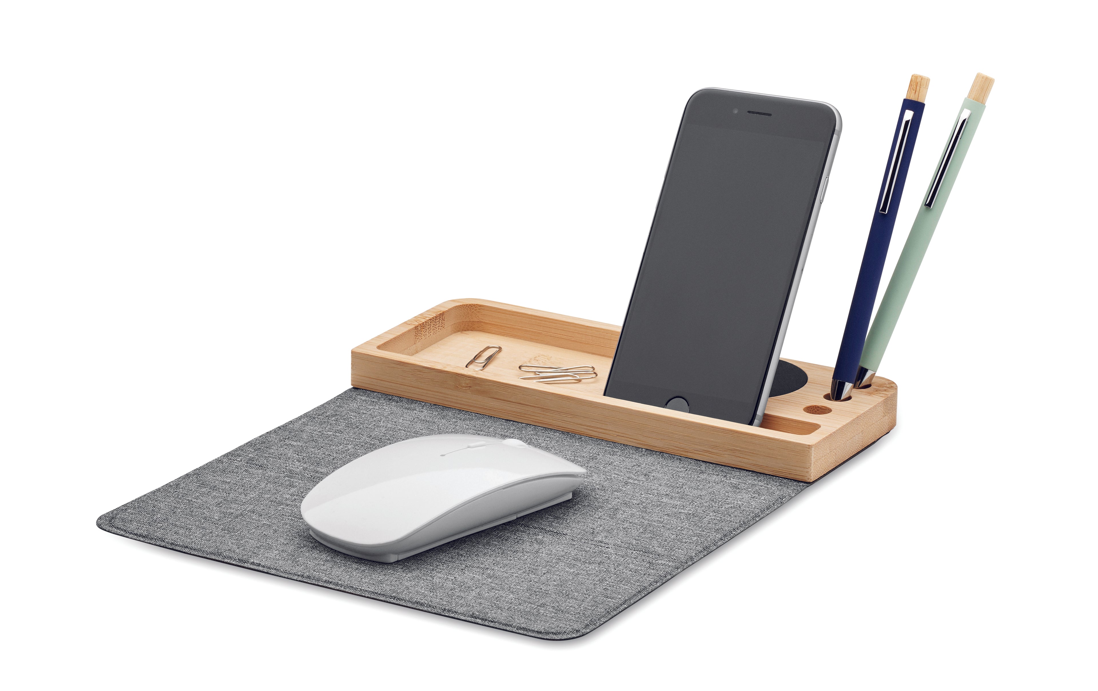 Încărcător wireless bambus 15W