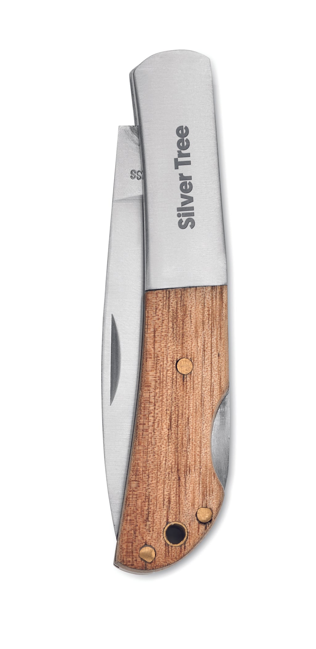 Cuțit pliabil din salcâm