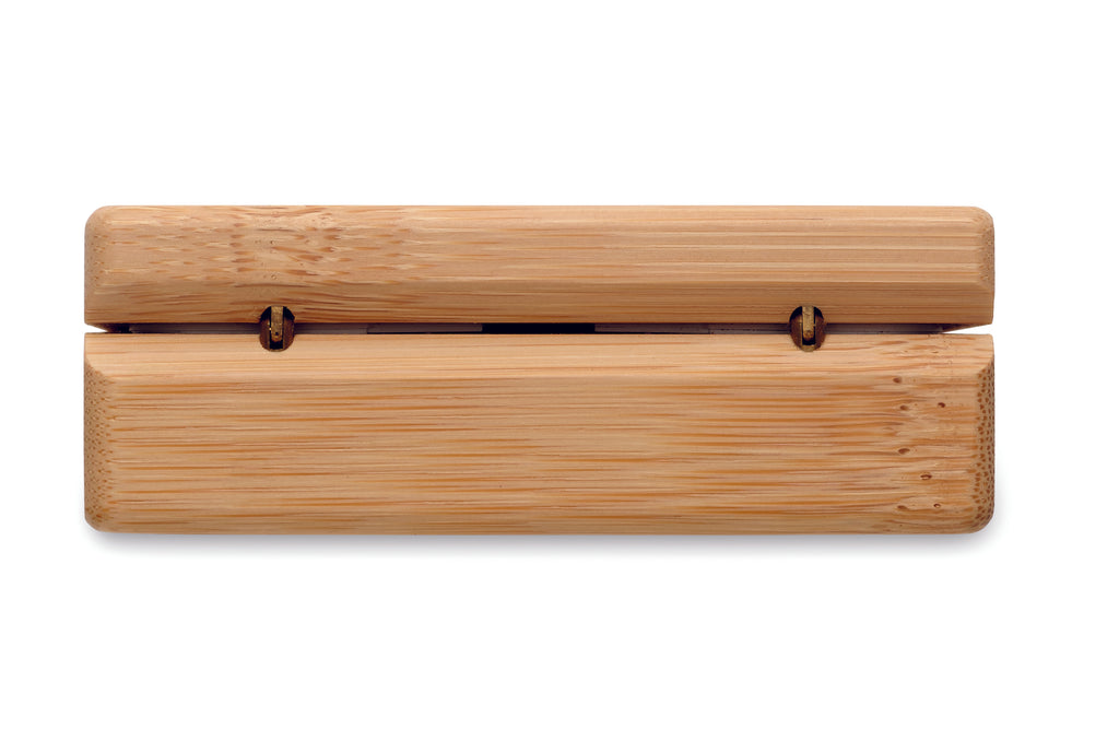 Căști TWS în cutie de bambus