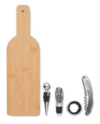 Set de vin în formă de sticlă