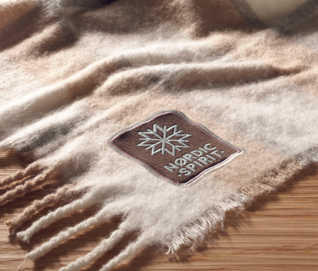 Pătură de mohair în carouri