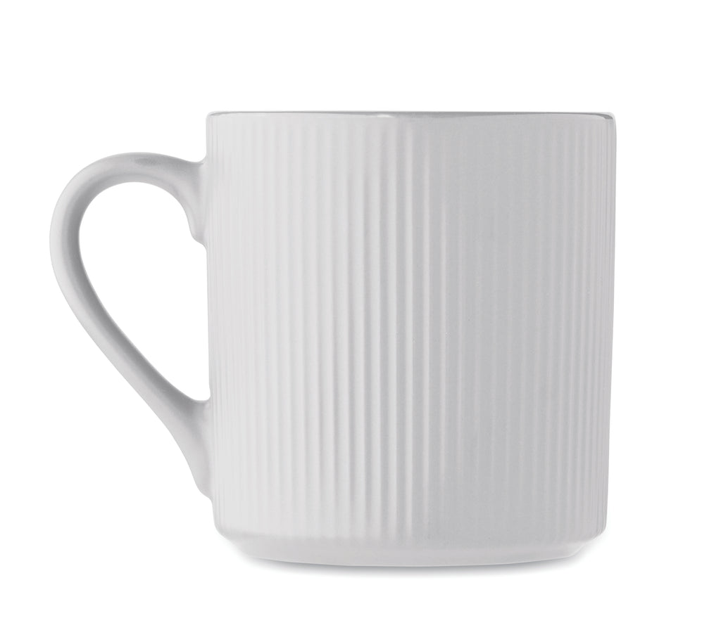 Cană ceramică mată cu nervuri 3