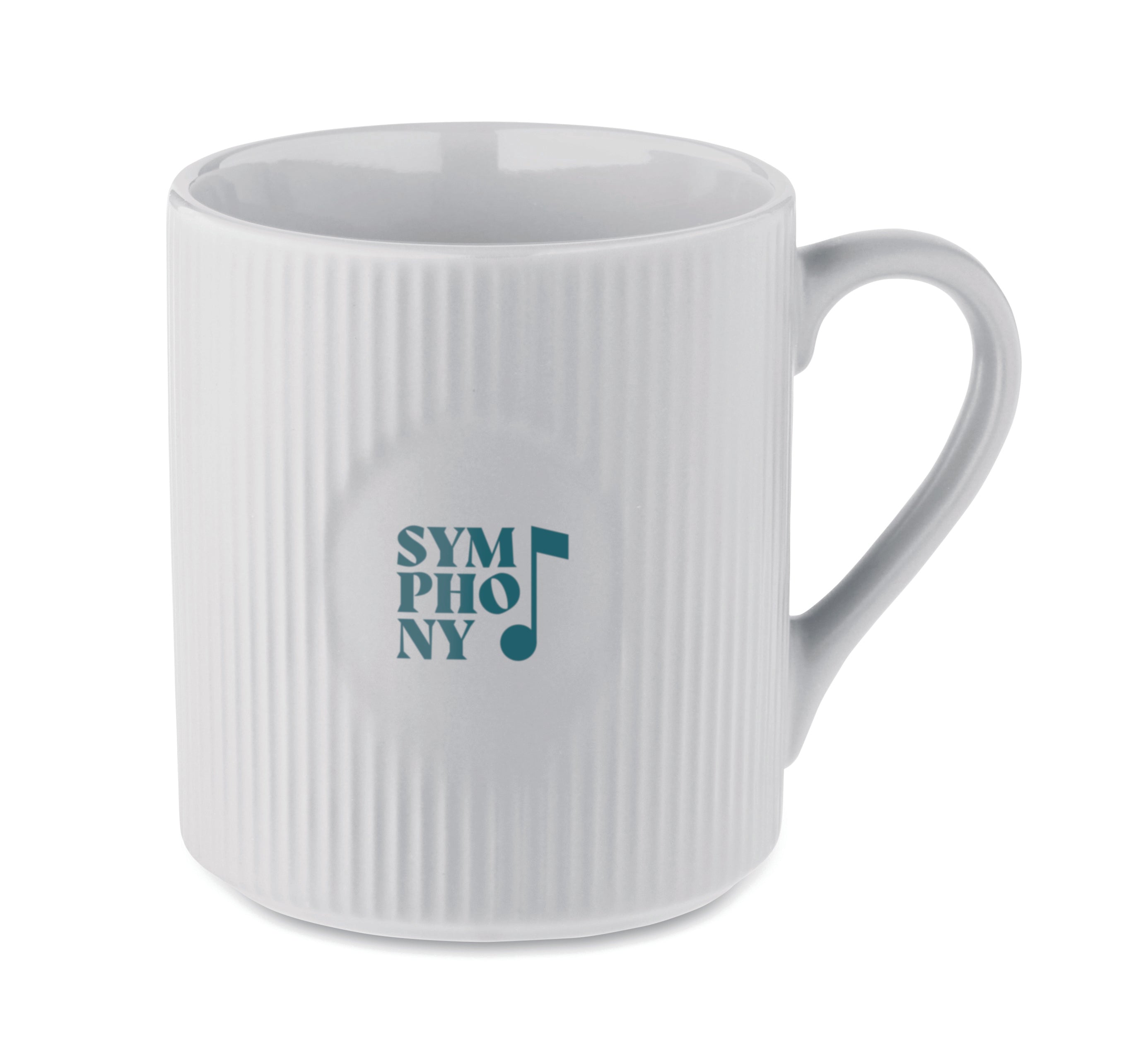 Cană ceramică mată cu nervuri 3