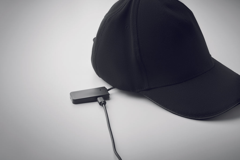 Șapcă din bumbac cu 5 panele și LE