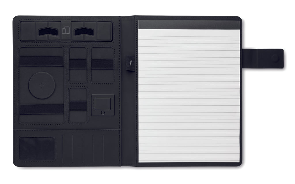 Dosar A4 cu încărcător wireless